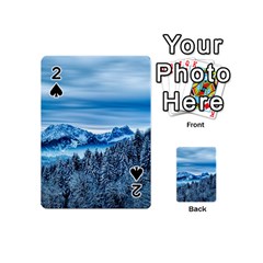 Winter Forest Mountain Snow Nature Alpine Trees Playing Cards 54 Designs (mini) by danenraven