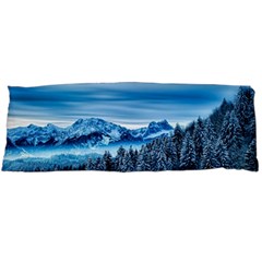 Winter Forest Mountain Snow Nature Alpine Trees Body Pillow Case (dakimakura) by danenraven