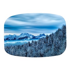 Winter Forest Mountain Snow Nature Alpine Trees Mini Square Pill Box by danenraven