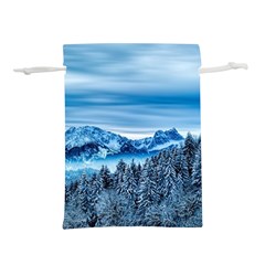 Winter Forest Mountain Snow Nature Alpine Trees Lightweight Drawstring Pouch (m) by danenraven