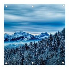 Winter Forest Mountain Snow Nature Alpine Trees Banner And Sign 3  X 3  by danenraven