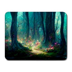 Magical Forest Forest Painting Fantasy Small Mousepad by danenraven