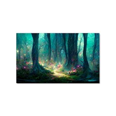 Magical Forest Forest Painting Fantasy Sticker Rectangular (10 Pack) by danenraven