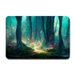 Magical Forest Forest Painting Fantasy Small Doormat by danenraven