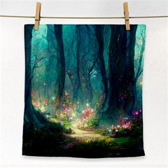 Magical Forest Forest Painting Fantasy Face Towel by danenraven