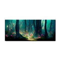 Magical Forest Forest Painting Fantasy Hand Towel by danenraven