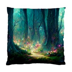 Magical Forest Forest Painting Fantasy Standard Cushion Case (two Sides) by danenraven