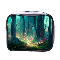 Magical Forest Forest Painting Fantasy Mini Toiletries Bag (one Side) by danenraven