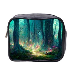 Magical Forest Forest Painting Fantasy Mini Toiletries Bag (two Sides) by danenraven