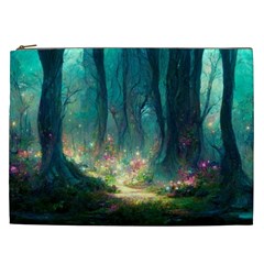 Magical Forest Forest Painting Fantasy Cosmetic Bag (xxl) by danenraven