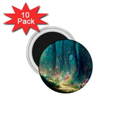 Magical Forest Forest Painting Fantasy 1 75  Magnets (10 Pack)  by danenraven