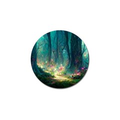 Magical Forest Forest Painting Fantasy Golf Ball Marker by danenraven