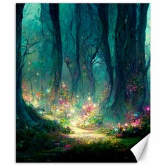 Magical Forest Forest Painting Fantasy Canvas 8  X 10  by danenraven