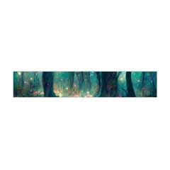 Magical Forest Forest Painting Fantasy Flano Scarf (mini) by danenraven