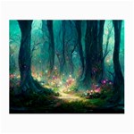 Magical Forest Forest Painting Fantasy Small Glasses Cloth (2 Sides) Front