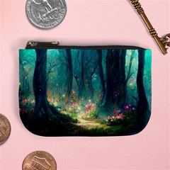 Magical Forest Forest Painting Fantasy Mini Coin Purse by danenraven