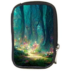 Magical Forest Forest Painting Fantasy Compact Camera Leather Case by danenraven