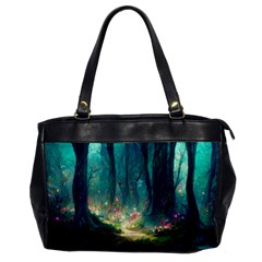 Magical Forest Forest Painting Fantasy Oversize Office Handbag by danenraven