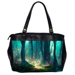 Magical Forest Forest Painting Fantasy Oversize Office Handbag (2 Sides) Back