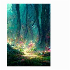 Magical Forest Forest Painting Fantasy Small Garden Flag (two Sides) by danenraven