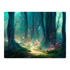 Magical Forest Forest Painting Fantasy Double Sided Flano Blanket (mini)  by danenraven