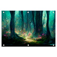 Magical Forest Forest Painting Fantasy Banner And Sign 6  X 4  by danenraven