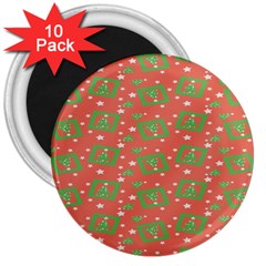 X Mas Texture Pack 3  Magnets (10 Pack)  by artworkshop