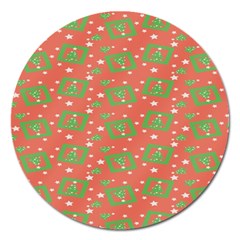 X Mas Texture Pack Magnet 5  (round) by artworkshop