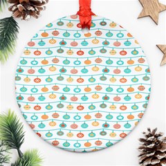 X Mas Texture Pack 2 Ornament (round) by artworkshop