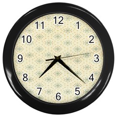 X Mas Texture Pack 3 Wall Clock (black)