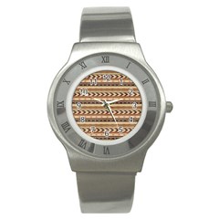 X Mas Texture Pack 4 Stainless Steel Watch by artworkshop