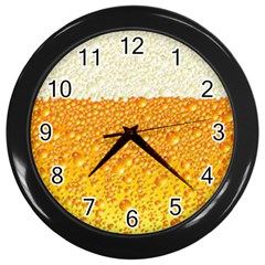 Bubble Beer Wall Clock (black) by artworkshop