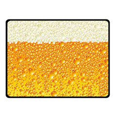 Bubble Beer Double Sided Fleece Blanket (small)  by artworkshop