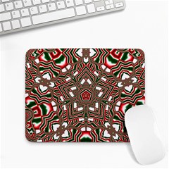 Christmas-kaleidoscope Small Mousepad by artworkshop