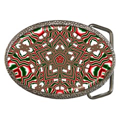 Christmas-kaleidoscope Belt Buckles by artworkshop