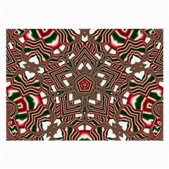 Christmas-kaleidoscope Large Glasses Cloth (2 Sides) by artworkshop