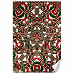 Christmas-kaleidoscope Canvas 24  X 36  by artworkshop