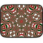 Christmas-kaleidoscope Double Sided Fleece Blanket (Mini)  35 x27  Blanket Front