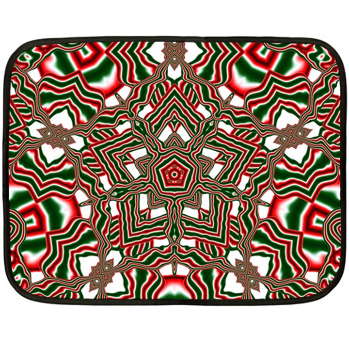 Christmas-kaleidoscope Double Sided Fleece Blanket (Mini) 