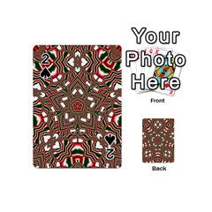 Christmas-kaleidoscope Playing Cards 54 Designs (mini) by artworkshop