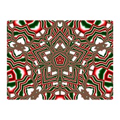 Christmas-kaleidoscope Double Sided Flano Blanket (mini)  by artworkshop