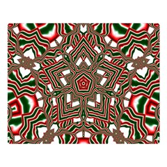 Christmas-kaleidoscope Double Sided Flano Blanket (large)  by artworkshop