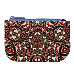 Christmas-kaleidoscope Large Coin Purse by artworkshop