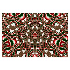 Christmas-kaleidoscope Banner And Sign 6  X 4  by artworkshop