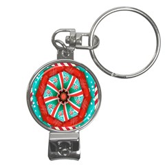 Christmas Kaleidoscope Nail Clippers Key Chain