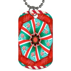 Christmas Kaleidoscope Dog Tag (two Sides) by artworkshop