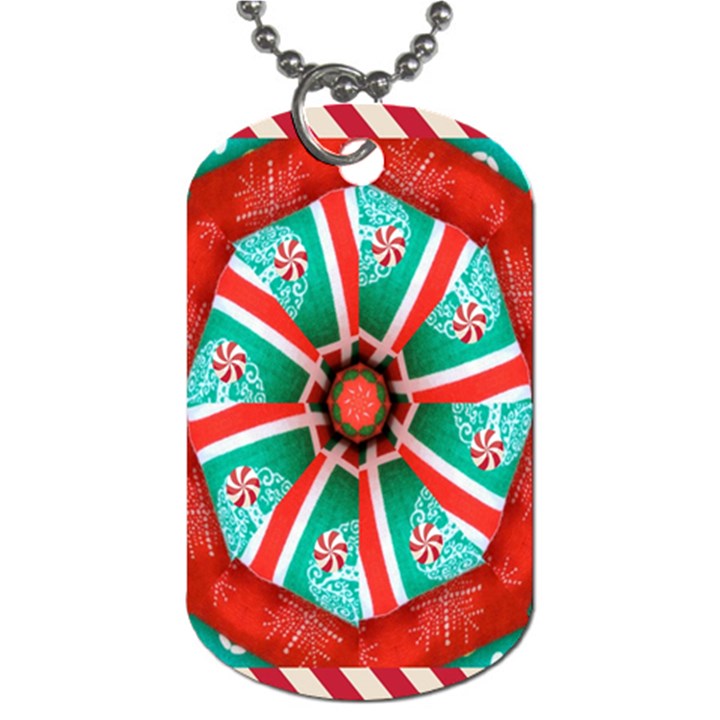 Christmas kaleidoscope Dog Tag (Two Sides)