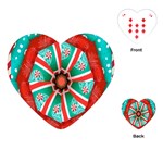 Christmas kaleidoscope Playing Cards Single Design (Heart) Front