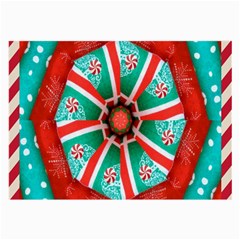 Christmas Kaleidoscope Large Glasses Cloth (2 Sides) by artworkshop