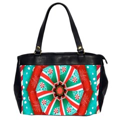 Christmas Kaleidoscope Oversize Office Handbag (2 Sides) by artworkshop